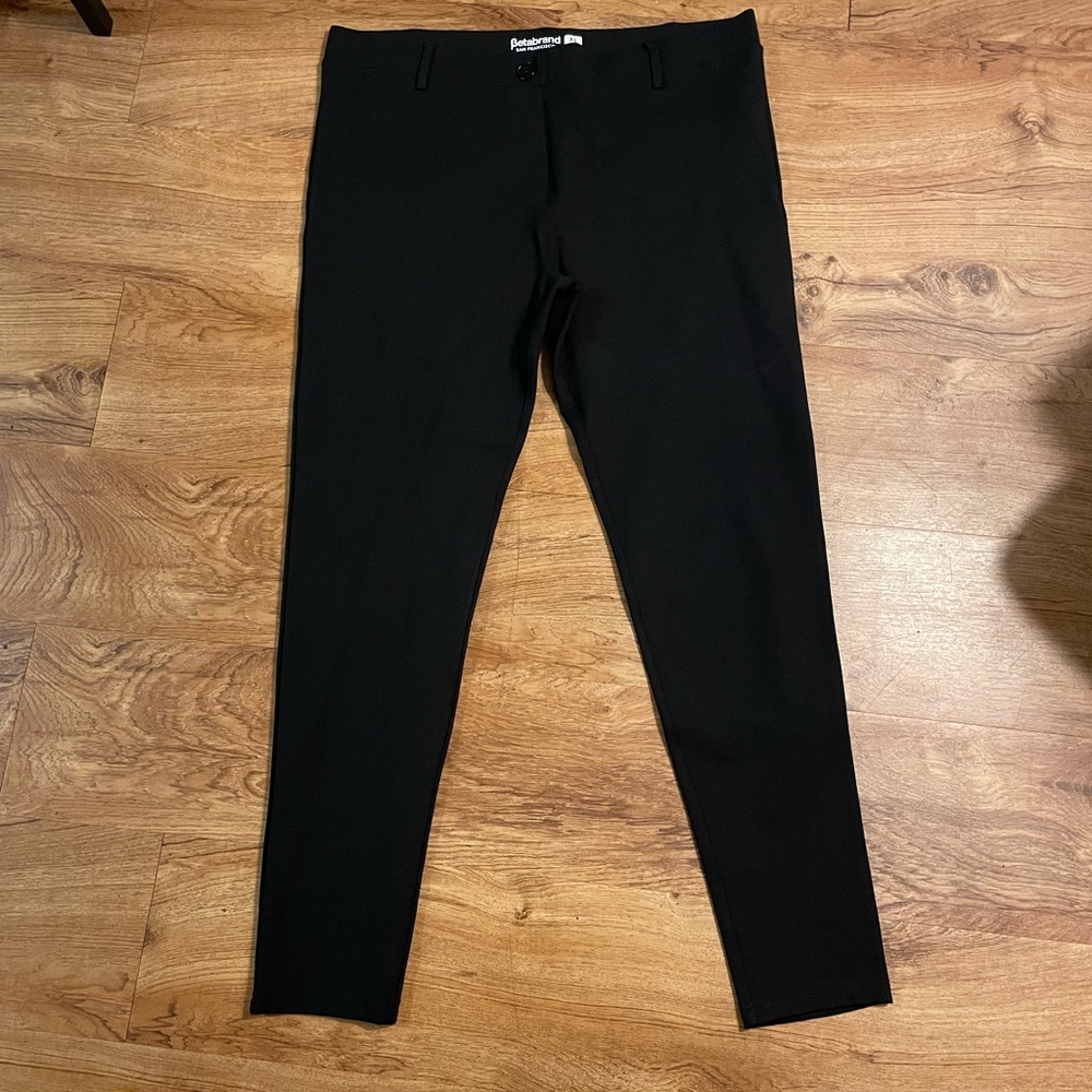 Betabrand petite xl skinny pants black new without tags